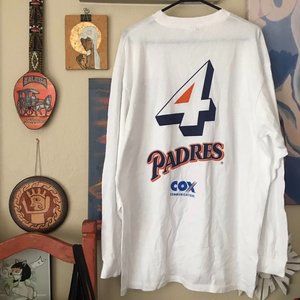 MLB SAN DIEGO PADRES CHANNEL 4 LONG SLEEVE TSHIRT